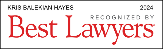 2024 Best Lawyers logo for Kris Balekian Hayes