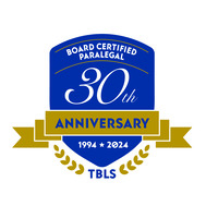 30-year anniversary board-certified paralegal