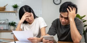 Couple worried about debt